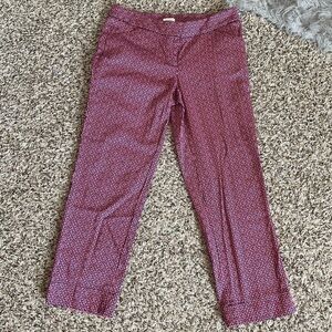 Laundry By Shelli Segal Pink & Navy Print Pants